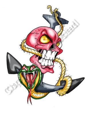 Skull and Anchor.