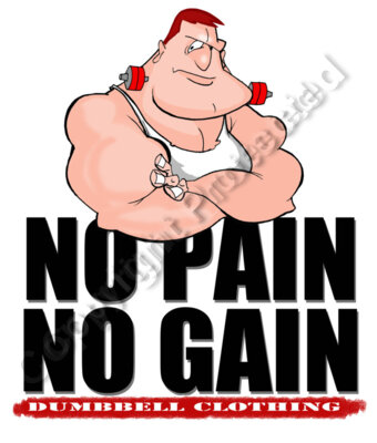 Dumbbell no pain no gain
